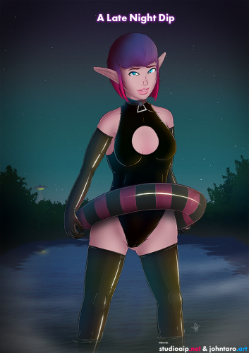 Late-Night-Dip_black-swimsuit-floaty